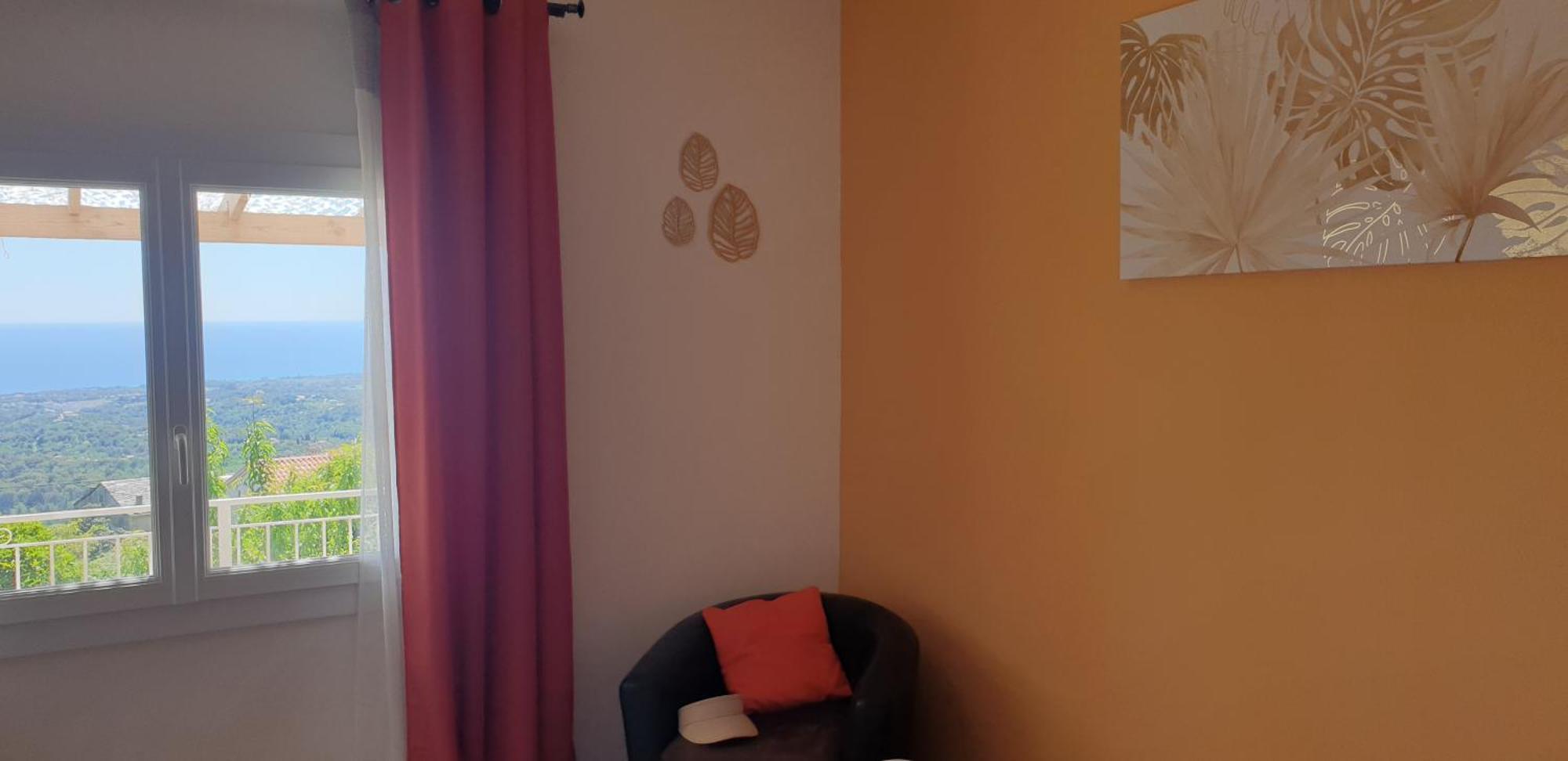 Appartement A Caserella entièrement rénové avec terrasse et vue panoramique sur mer Valle-di-Campoloro Extérieur photo