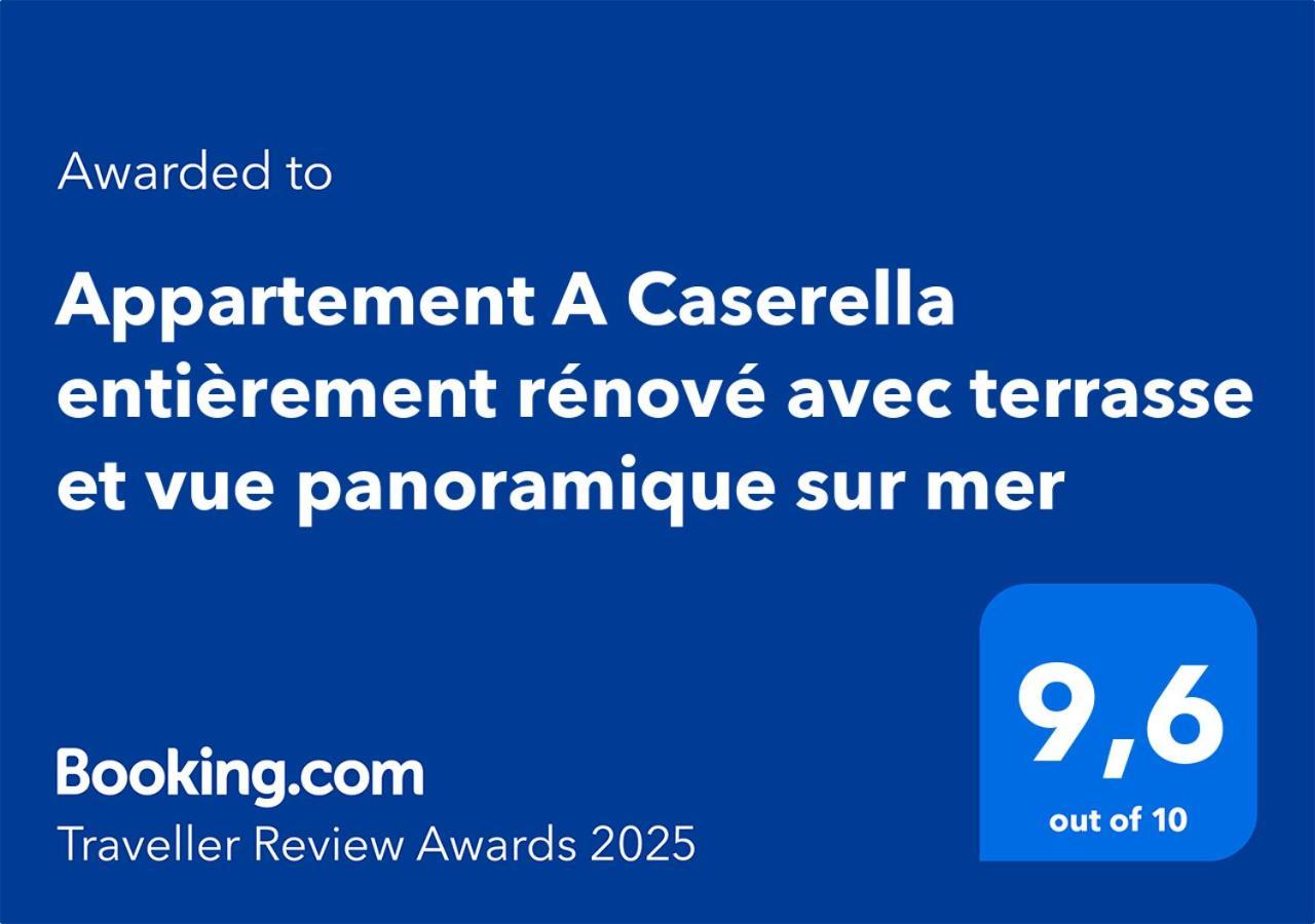 Appartement A Caserella entièrement rénové avec terrasse et vue panoramique sur mer Valle-di-Campoloro Extérieur photo